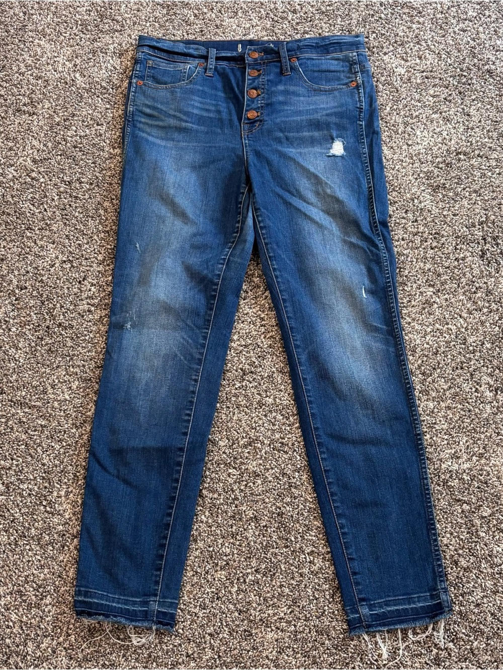 Madewell Women's Blue Jeans 10” High rise skinny Jeans Size 29